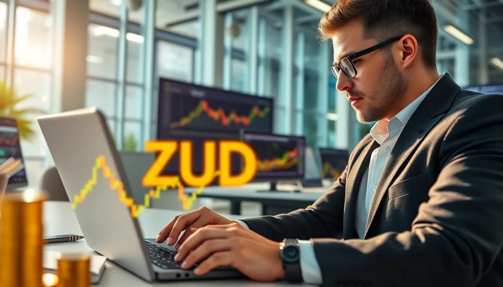 XAUUSD SIGNALS analysis with a professional trader strategizing in a bright office.