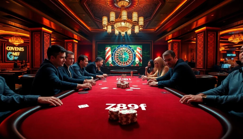 Experience the excitement of 789f at our lavish casino, featuring thrilling poker tables and vibrant gaming ambiance.