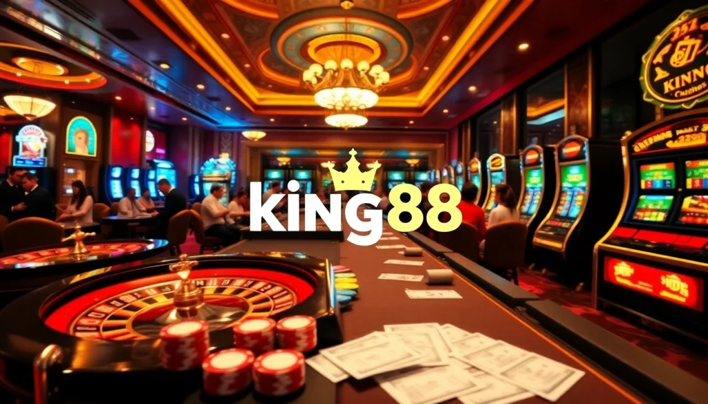 Experience thrilling casino action at https://king88.salon/ with vibrant roulette tables and engaging poker games.